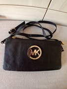 Torebka kopertówka Michael Kors, skóra naturalna, czarna
