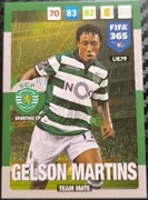 PANINI UPDATE 2017 FIFA 365 TEAM MATE SPORTING CP MARTINS UE79