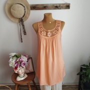 Tunika damska Greence, rozmiar XXL, łososiowa z koronką