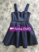 Sukienka granatowa Rozmiar S polska marka EMO