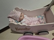 Wózek z lalką wanienka butelka i nocnikiem