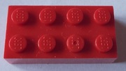 Lego 3001 czerwony klocek 2 x 4 4162,6575 2szt