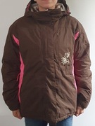 DIVERSE damska brązowa zimowa kurtka wodoodporna 2K bardzo ciepła rozmiar M