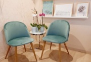 NOWE Krzesła do Salonu, Jadalni - welur, 2szt. 