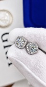 Kolczyki Moissanite 5 mm | Srebro 925 | Certyfikat GRA | Unisex