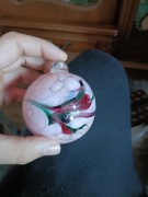 Bombka ze szkła dmuchanego   ciężka dekoracyjna