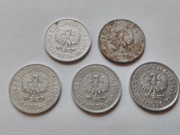 MONETY POLSKIE 5 szt. 20 GROSZY 1976 OB 033