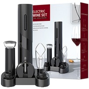 Elektryczny Zestaw do Wina - Otwieracz, Aerator i Lejek