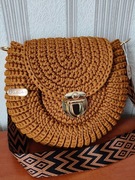 Torebka Oreo, ręcznie wykonana na szydełku, Handmade