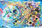 "Rybka" olej na kartce 65x96