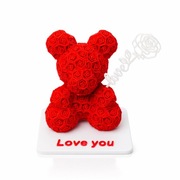 Miś z Róż 3D Czerwony – Prezent Love You | Walentynki | Rocznica
