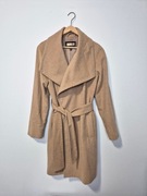 Wełniany płaszcz Mango M, szlafrok, beżowy