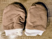 Rękawiczk niemowlęce zimowe ciepłe 0-3 miesięcy. 