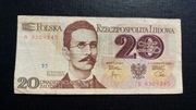 Banknot 20 zł z 1982r, Seria B.