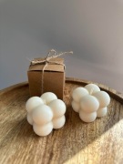 ŚWIECA SOJOWA MINI BUBBLE BEZZAPACHOWA 15x PODZIĘKOWANIE CHRZEST PREZENT