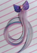 Spinka do włosów z treską pasemka. kolor: fioletowy (wielokolorowy)