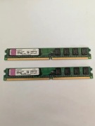 Pamięć ram Kingston 2GB ddr2 800mhz (zestaw 2x1GB)