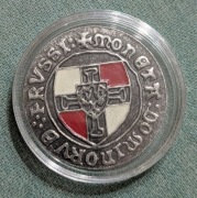 Moneta Krzyżacka kopia B w kapslu