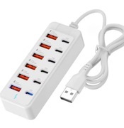 12-portowa listwa USB szybkie ładowanie 66W