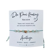 Bransoletka z dedykacją grawerem prezent na dzień nauczyciela awenturyn