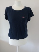 Hollister koszulka T-shirt z krótkim rękawem i logo r S