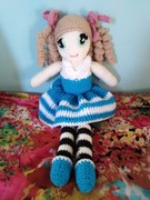 Laleczka wykonana na szydełku