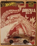 Hot Wheels pop culture Nissan Skyline GT-R (BNR4) GODZILLA premium JHW90