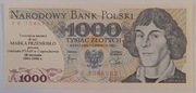 Banknot 1000 zł z 1 czerwca 1982 z nadrukiem 