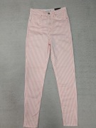 Nowe spodnie jeansowe jeansy z wysokim stanem w paski Stradivarius 36