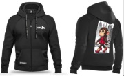 Bluza rozpinana MAŁPKA czarna rozm. L/XL