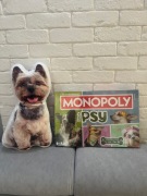 Gra Monopoly ( edycja Psy) + poduszeczka z dwustronnym nadrukiem pieska