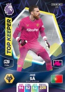 José Sá 375 Top Keeper Karta Panini Premier League 2024