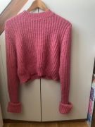 Sweter różowy Firmy even&Odd r.S