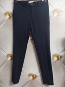 Granatowe męskie spodnie materiałowe casualowe r 32/32 Perform Collection 