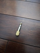 Adapter przejściówka jack 3,5 mm - jack 6,3 mm