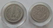 1 zł z i 50 groszy z 1957 roku, unikat