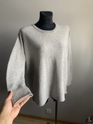 By Malene Birger szary sweter oversize wełna i kaszmir piekny L XL