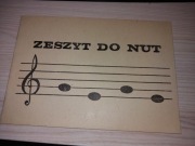 Zeszyt nutowy z lat osiemdziesiątych XX wieku