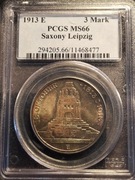 Saksonia - 3 marki  -  1913 E