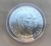 Norwegia 25 koron 1970 r Wyzwolenie srebro 