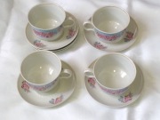 Retro serwis kawowy lub do herbaty komplet vintage