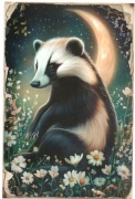 pocztówka z skunksem
