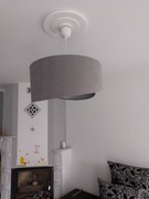 Lampa sufitowa szara 