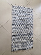 Materiałowy Dywan Dywanik Denim Zygzak Komfort 130x80
