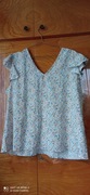 Śliczna nowa bluzka w kwiatuszki z ciekawym tyłem rozmiar 2xl