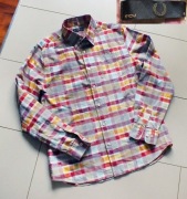 Fred Perry ładna bawełniana koszula w kratę r.40