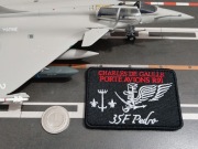 Naszywka lotniskowiec atomowy Charles De Gaulle R91 Francja rzep