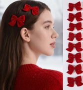 2 sztuki aksamitnych spinek do włosów