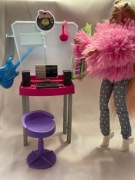 BARBIE studio nagrań muzyczne zestaw mebelków GJL67