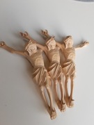 Rzezba drewniana, Jezus, pasyjka, 4 sztuki